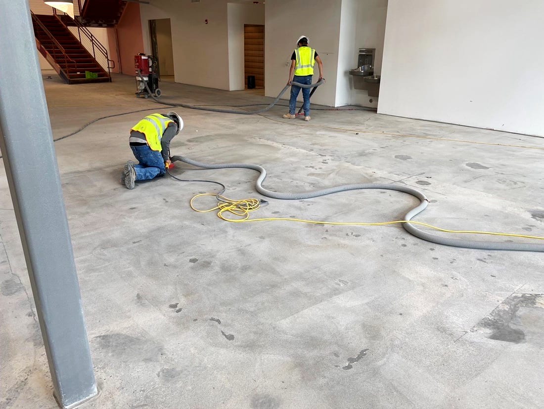 Palomar Airport concrete flooring installation